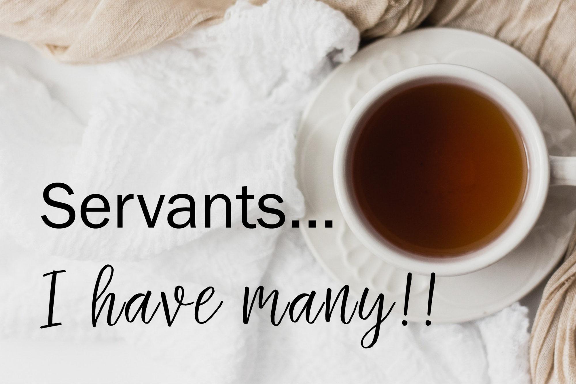 Servants...I have many!!